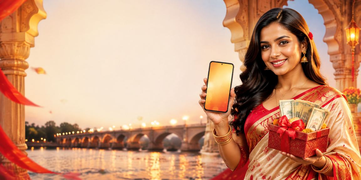 ময়মনসিংহে পহেলা বৈশাখে মোবাইলে mw3 ব্যবহার করছেন একজন